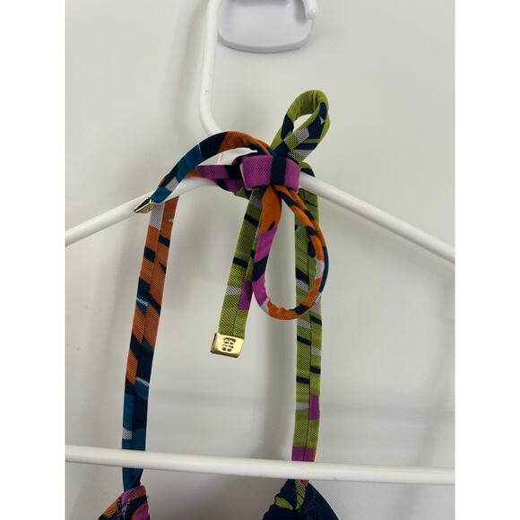 Coco Reef Aura Eclectic Jungle Mesh Ruffle Tankini Top - 34D - Picture 7 of 11